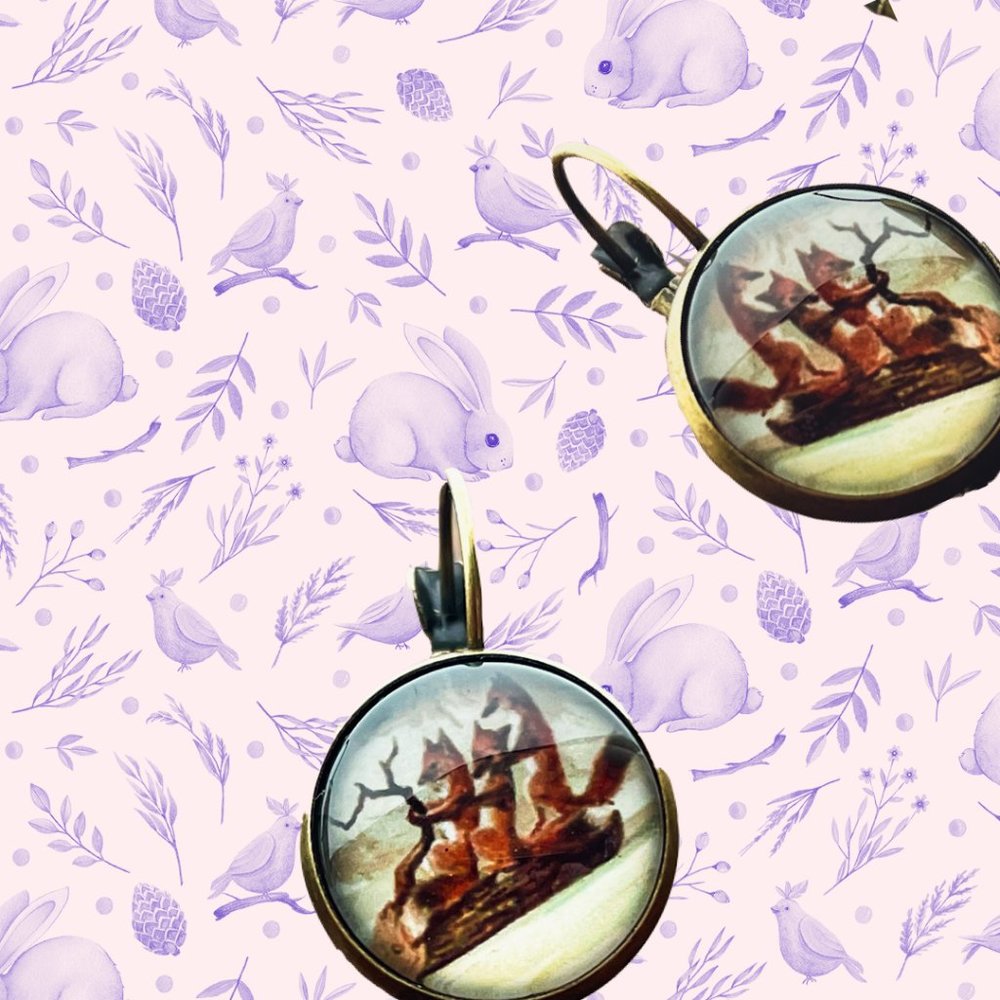 🆕Exciting! Animal Earrings - Fox Play